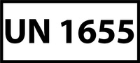 Nalepka ADR z numerem UN 1655 (FOLIA) 12x6cm (rolka po 250 sztuk nalepek)