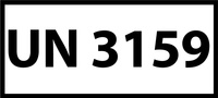 Nalepka ADR z numerem UN 3159 (FOLIA) 12x6cm (rolka po 250 sztuk nalepek)