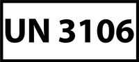 Nalepka ADR z numerem UN 3106 (FOLIA) 12x6cm (rolka po 250 sztuk nalepek)