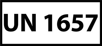 Nalepka ADR z numerem UN 1657 (FOLIA) 12x6cm (rolka po 250 sztuk nalepek)