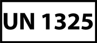 Nalepka ADR z numerem UN 1325 (FOLIA) 12x6cm (rolka po 250 sztuk nalepek)