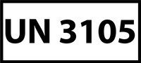 Nalepka ADR z numerem UN 3105 (FOLIA) 12x6cm (rolka po 250 sztuk nalepek)