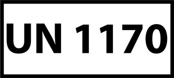 Nalepka ADR z numerem UN 1170 (FOLIA) 12x6cm (rolka po 250 sztuk nalepek)
