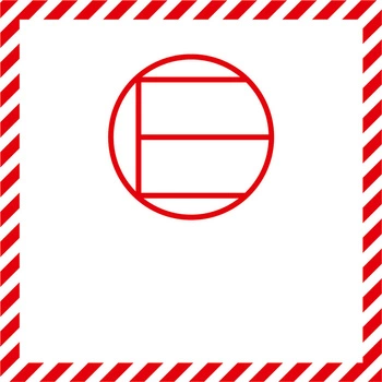 Nalepka znak E (FOLIA) 10x10 cm (rolka po 250 sztuk nalepek)