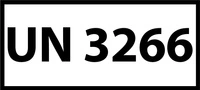 Nalepka ADR z numerem UN 3266 (FOLIA) 12x6cm (rolka po 250 sztuk nalepek)