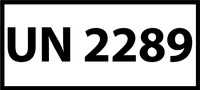 Nalepka ADR z numerem UN 2289 (FOLIA) 12x6cm (rolka po 250 sztuk nalepek)