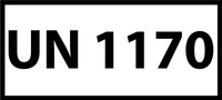 Nalepka ADR z numerem UN 1170 (FOLIA) 12x6cm (rolka po 250 sztuk nalepek)